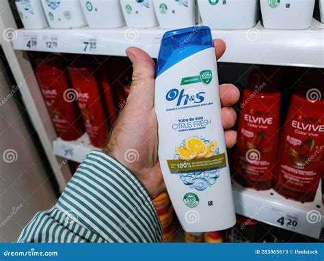 POV Male Hand Holding Buying a H and S Head and Shoulders Citrus Fresh ...