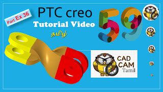 Creo | Tamil Tutorial 59 | Ex_36
