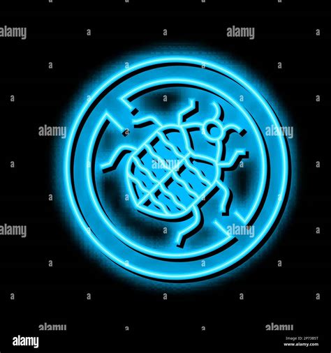 carpet beetle treatment neon glow icon illustration Stock Vector Image ...