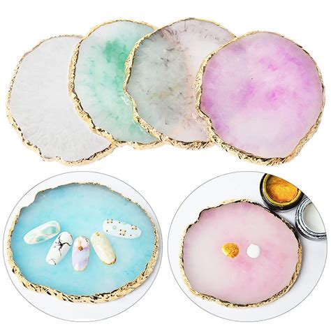Buy AKOAK 1 Pack Natural Resin Agate Phnom Penh Nail Glue Palette ...