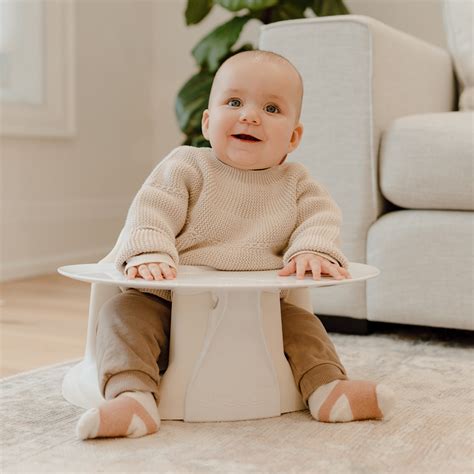 Upseat Baby Floor & Booster Seat with Tray - Coconut | Babylist Shop