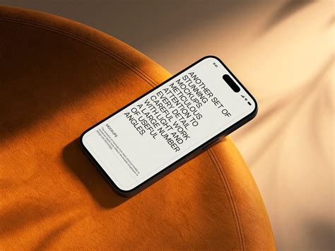 iPhone Mockup Against the Elegance of Soft-Touch Leather | ls.graphics ...