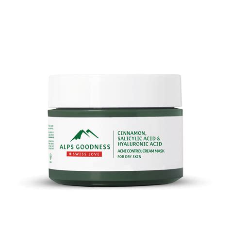 Alps Goodness Acne Control Face Mask for Dry Skin with Cinnamon, Salic