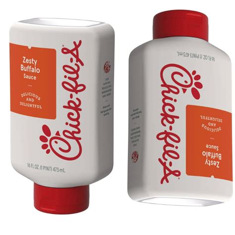 Chick-fil-A Zesty Buffalo Sauce, 16 fl oz Squeeze Bottle pack of 2 ...