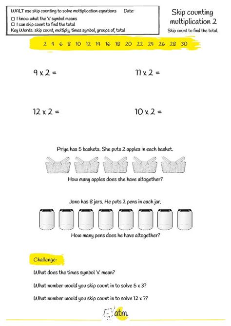 Multiplication Skip Counting 的图像结果