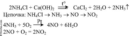 8. Напишите уравнения реакций для следующей цепочки превращений: NH4Cl ...