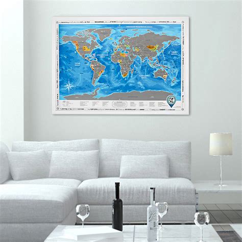 Купить Скретч-карта мира Discovery Map, Silver по цене 780 грн с ...