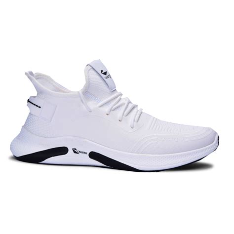 Calcetto Lightweight Casual Men's Running Sports Shoes CLT-0982 White ...