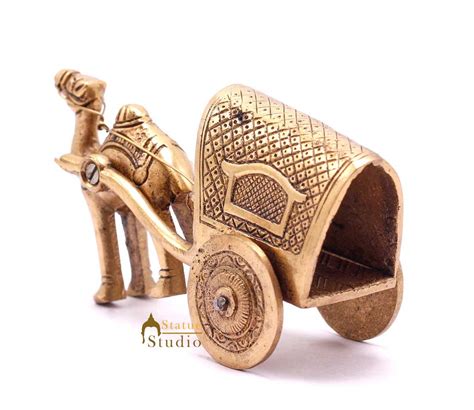 Brass Antique Finish Camel Cart Replica statue Home Decorations Item S ...