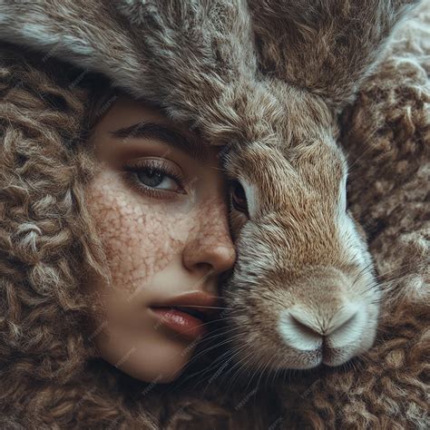 Human and Animal Hybrid Portrait Photography magazine cover | Premium ...