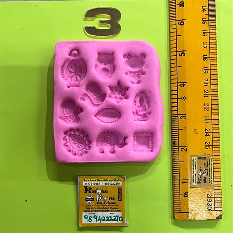 SILICON STUD PAD used for making terracotta ear studs and terracotta ...