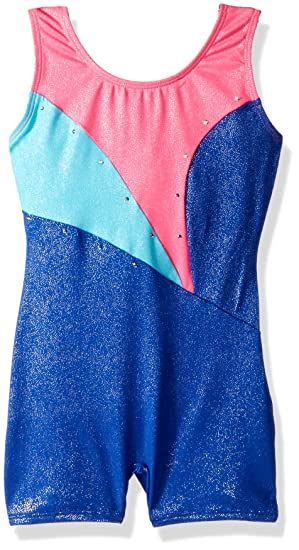 Buy Jacques Moret Girls' Funky Loves Gymnastics Tank Biketard with ...