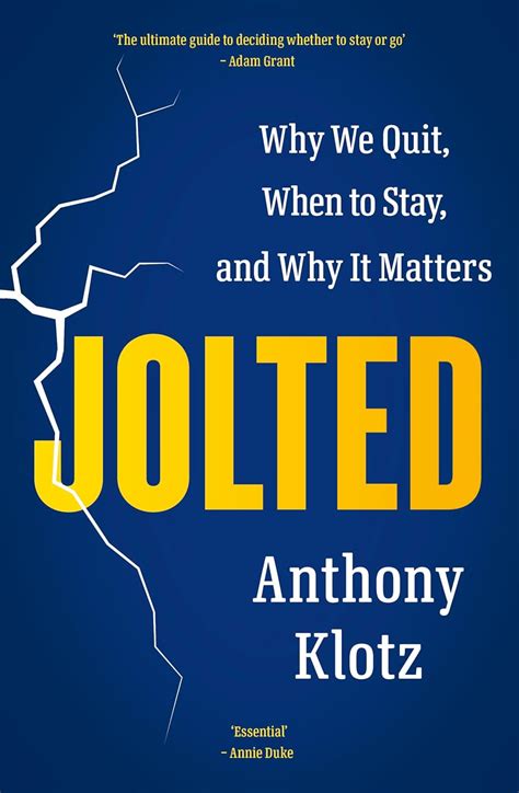JOLTED - ANTHONY KLOTZ – Naresh Books