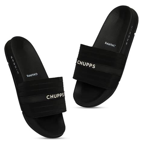 Stitch Black Sliders -Women – CHUPPS