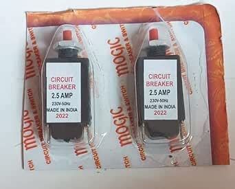 EVOY Circuit Breaker Over Load Protector with Push to Reset Switch ...