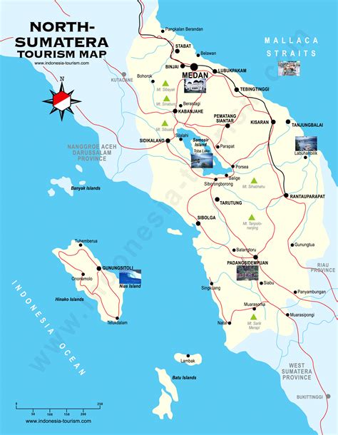 North Sumatra Map - Peta Sumatera Utara