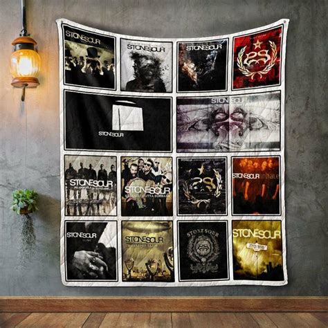 Stone Sour Album Covers Quilt Blanket - Dreamrooma