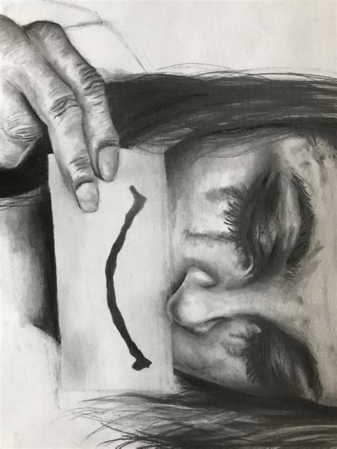 Pencil Drawings Of Depressed People