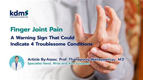 Finger Joint Pain: A Warning Sign That Could Indicate 4 Troublesome ...