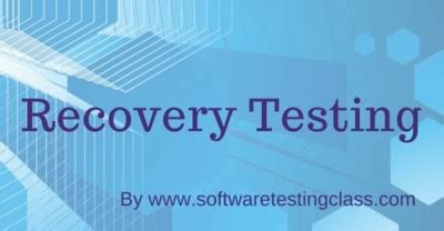 Image result for Recovery Testing Tutorial