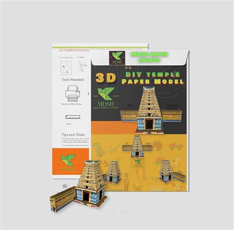 Explore Creativity with Temple 3D Paper Craft Model - Educational Paper ...