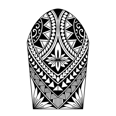 Wrap around arm polynesian tattoo design pattern aboriginal samoan ...