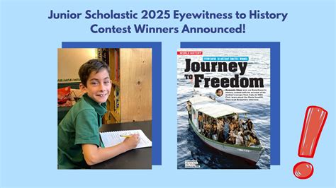 Three Students Recognized in Junior Scholastic Eyewitness to History ...
