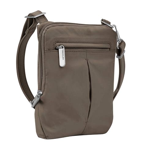 Anti-Theft Classic Light Slim Mini Crossbody Bag Mocha - Walmart.com