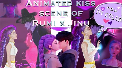 ANIMATION kiss scene of Rumi x Jinu now in FULL COLOR (HD) !!! - (KPop ...