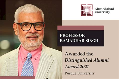 Professor Ramadhar Singh conferred with Distinguished Alumni Award by ...
