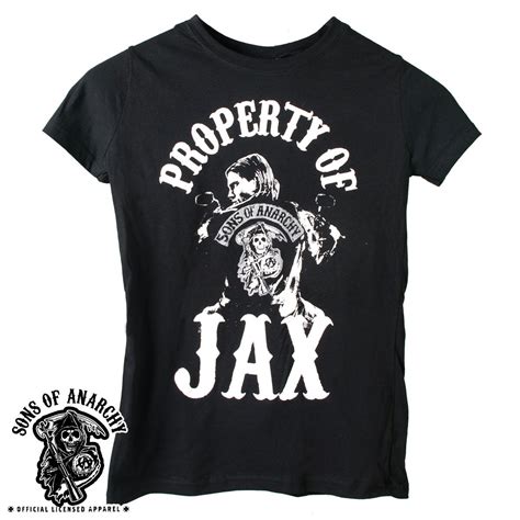 Official Sons of Anarchy Property of Jax Ladies Tee Shirt | Sons of ...