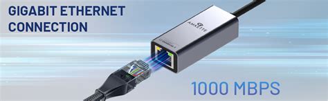 Amkette Super-Speed USB 3.0 + Type-C to RJ45 Gigabit Ethernet Adapter I ...