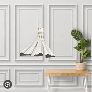 Decorative Wall Moulding Strip Set, 22-65mm Width, White Paintable ...