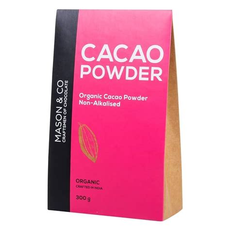Mason & Co. Non-Alkalised Organic Vegan Artisanal Indian Cacao Powder ...