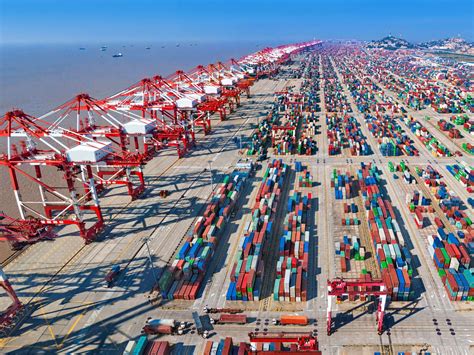 Port en Chine moderne