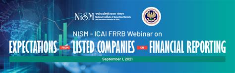 NISM-ICAI FRRB Webinar on "Expectations from Listed Companies on ...
