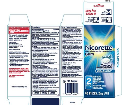 Nicorette: Package Insert - Drugs.com