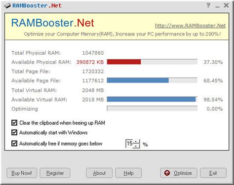 RAM Booster Windows 的图像结果