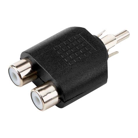 YASH VISION - Pack of 2 - RCA 1 Male to 2 RCA Female Audio Video Y ...