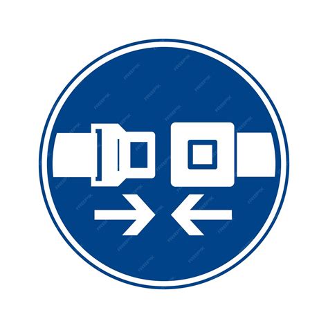Premium Vector | Vector seat belt sign