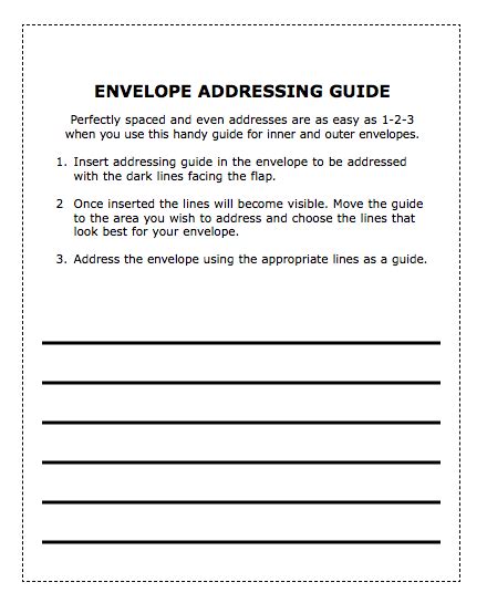 Image result for Envelope Addressing Guide