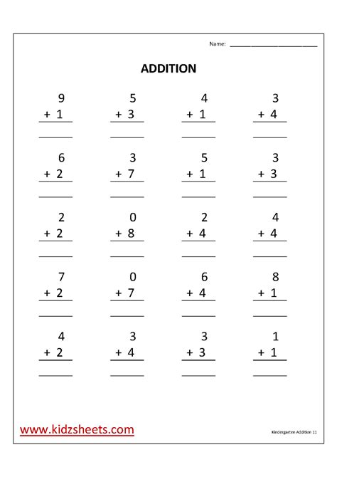 Image result for Basic Homework for Kinder Math