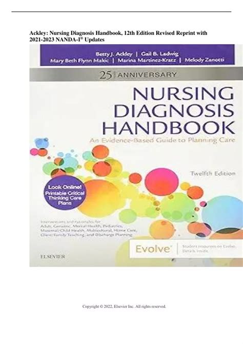 Nursing Diagnosis Handbook, 12th Edition Revised Reprint with NANDA-I ...