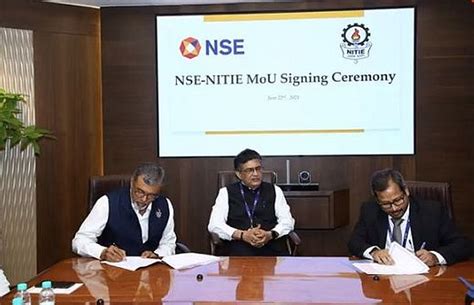 NSE, NITIE વચ્ચે નાણાકીય ક્ષેત્રે સંશોધન, શિક્ષણ માટે સમજૂતી કરાર ...