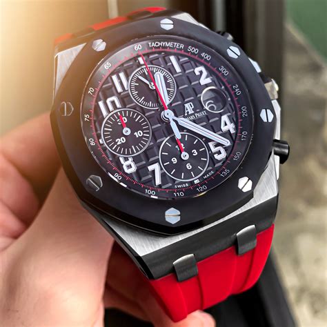 Audemars Piguet Red Rubber Straps – HorusIndia