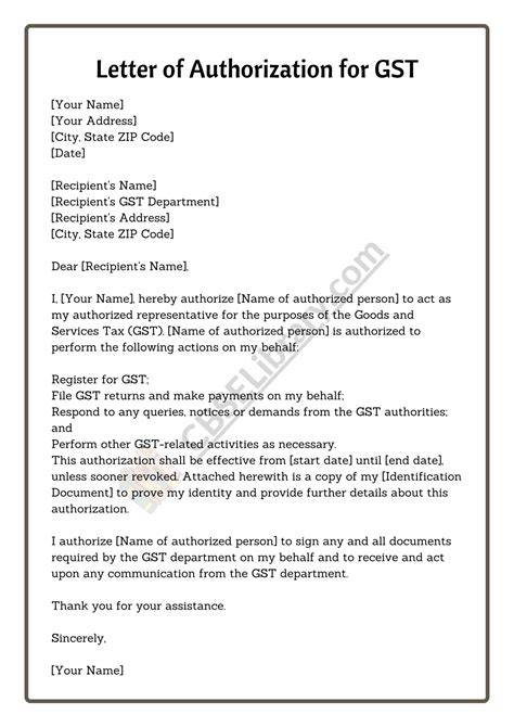 Authorization letter letter of authorization format samples – Artofit