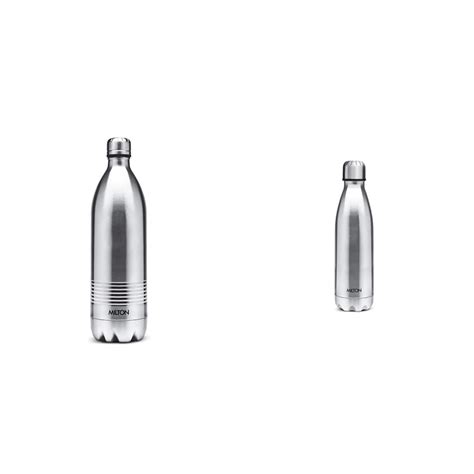 Milton Thermosteel Duo Deluxe-1000 Bottle Style Vacuum Flask, 1 Litre ...
