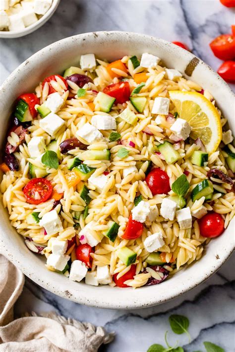 Greek Orzo Salad – Best Summer Side Dish | Skinnytaste
