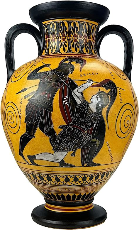Greekartshop Ancient Greek Vase: Achilles Slaying Penthesilea India | Ubuy