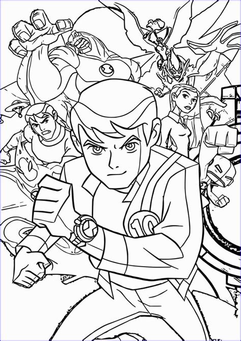 Ben 10 Colouring Pages Free Printable